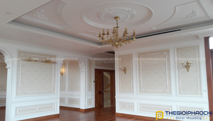 Thi Công Hạng Mục Phào Chỉ Hàn Quốc Biệt Thự Vườn Anh Kiệt